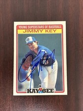 1986 Kaybee Young Superstars of Baseball Jimmy Key AUTO Toronto Blue Jays Signed