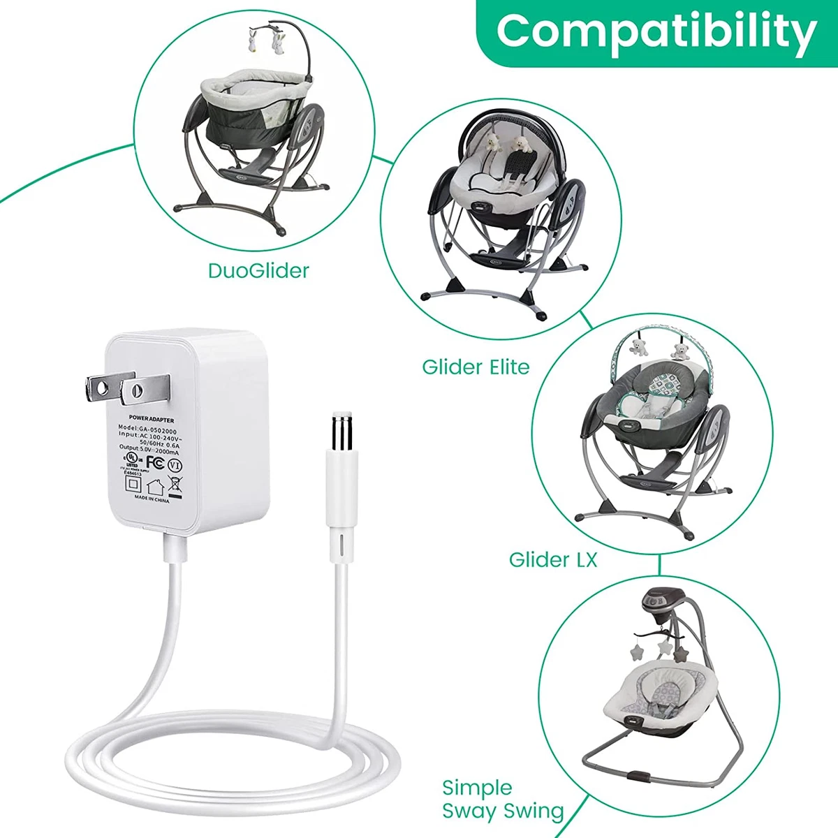Graco glider lx power cord hot sale