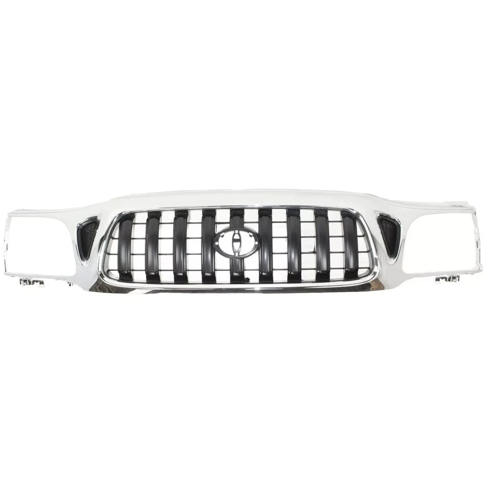 Front Grille Assembly & Head Light Assembly Kit For 2001-2004 Toyota Tacoma - Image 2 of 4