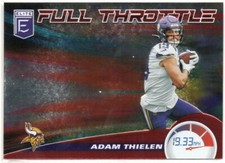 Adam Thielen 2020 Donruss Elite Full Throttle Red Parallel #'d/99 Insert #21