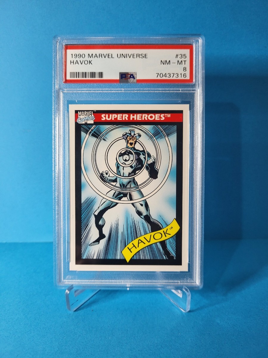 1990 Impel Marvel Universe #35 Havok Super-Heroes PSA 8 | eBay
