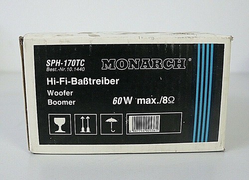 MONARCH SPH 170 TC HiFi Baßtreiber SPH-170TC SPH 170 TC MONARCH