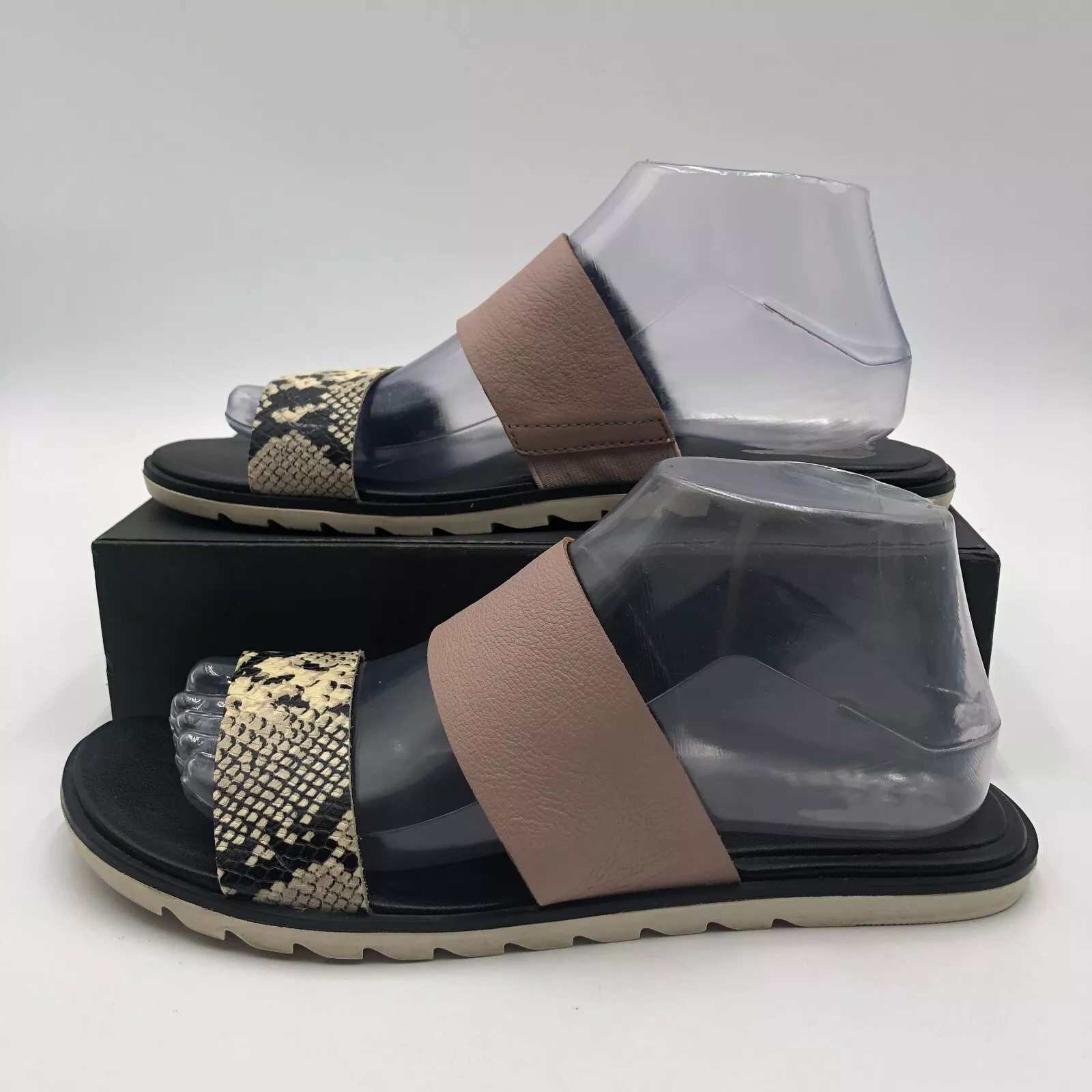 sorel ella ii slide leather shoes