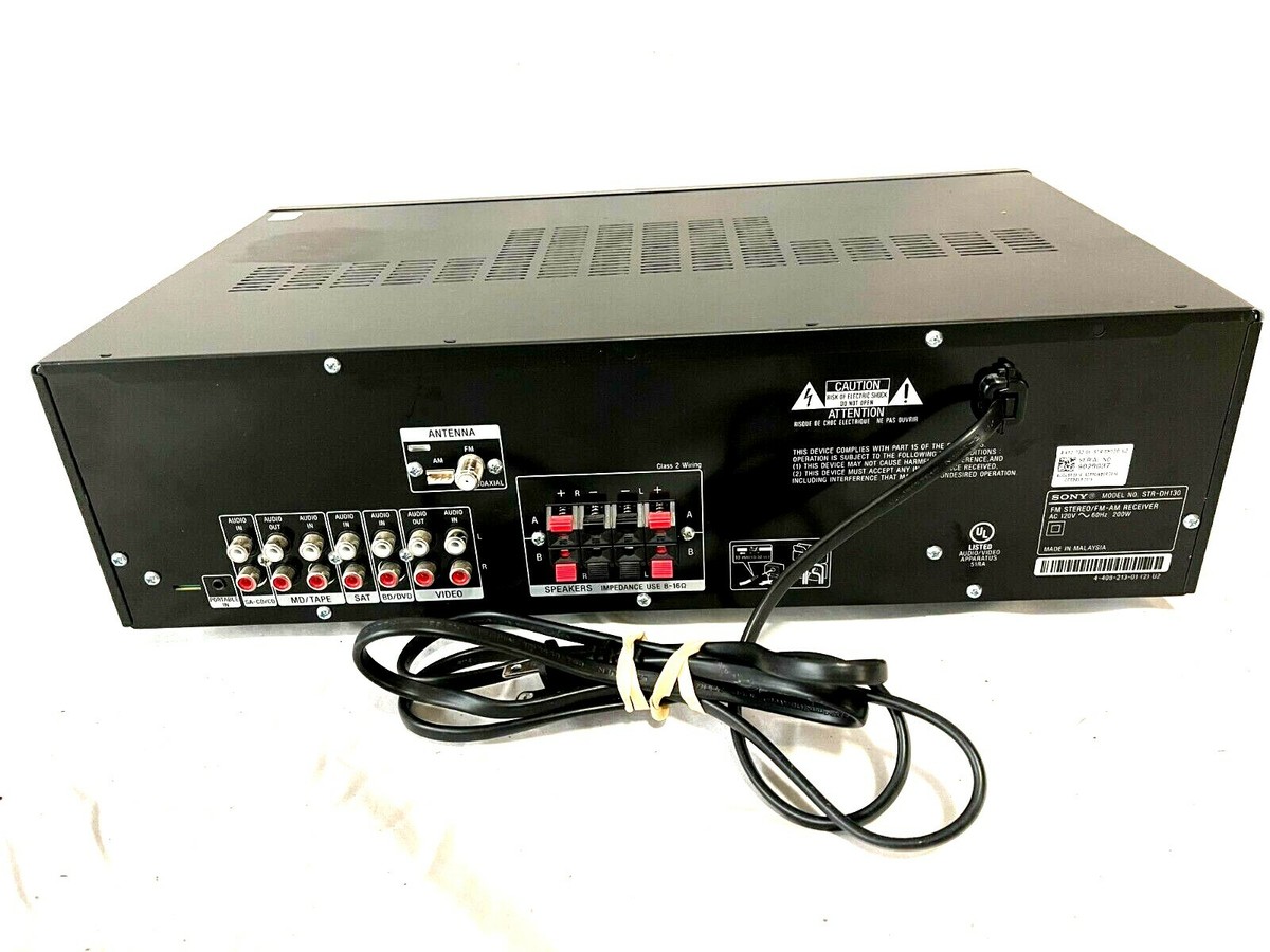 Ampli-tuner HIFI Sony STR-DH130 - Excellente état Avec Télécommande - Noir