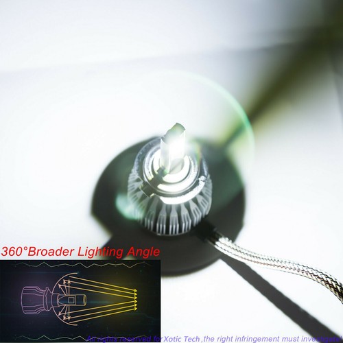 H11 H8 LED 6000K White Fog Light Bulbs Replacement for Toyota Tacoma 2012-2020 - Picture 8 of 11