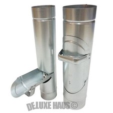 Fallrohrklappe Regenrohrklappe, Regenwasserklappe mit Sieb 80mm oder 100mm 