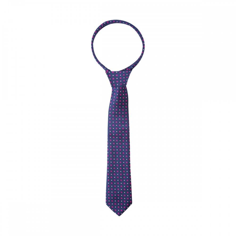 Supreme Products Childs Show Tie - Navy/Pink Diamonds