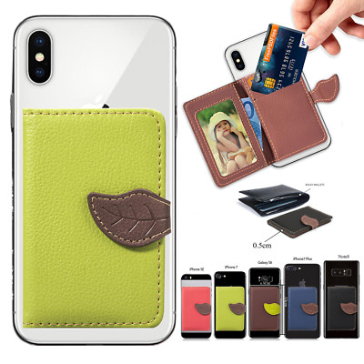 Universal Adhesive Pocket Stick On Wallet Card Holder Pouch Case For Cell  Phone