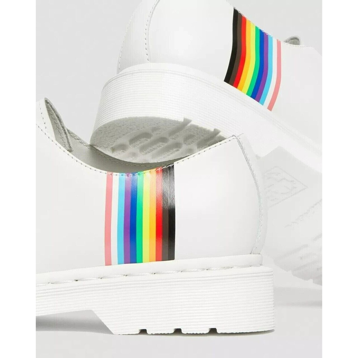 Dr. Martens 1461 Pride Shoes Unisex Size 10 White Rainbow  display picture 2