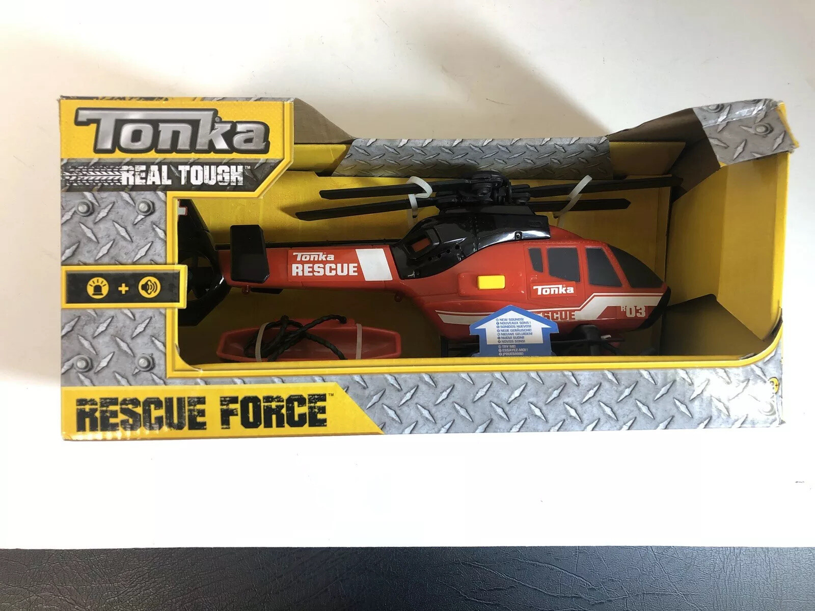 tonka rescue force fire rescue helicopter red and white
