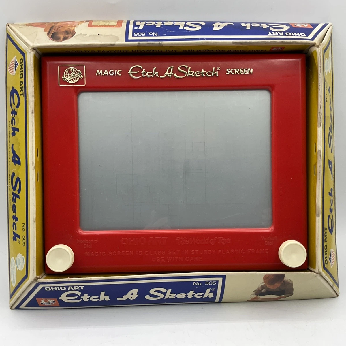 Amazon.com: Etch A Sketch - Classic in 1960 Box - Red : Toys & Games