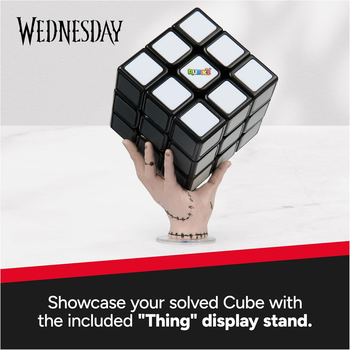 Rubik'S Cube, Wednesday Cube, Greyscale Wednesday Collectible