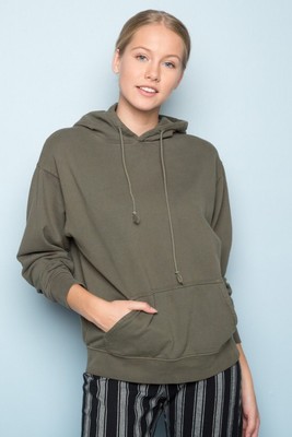 sage green christy moletom com capuz