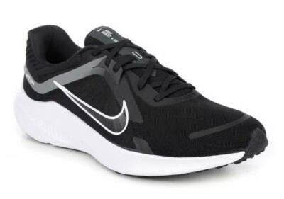 Size 11.5 - Nike Mens Quest 5 Running Shoe, Black/White/Smoke Grey Shoes
