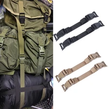 2pcs Tactical MOLLE Straps with Buckle Clip Backpack Accessories Tool Adjustable