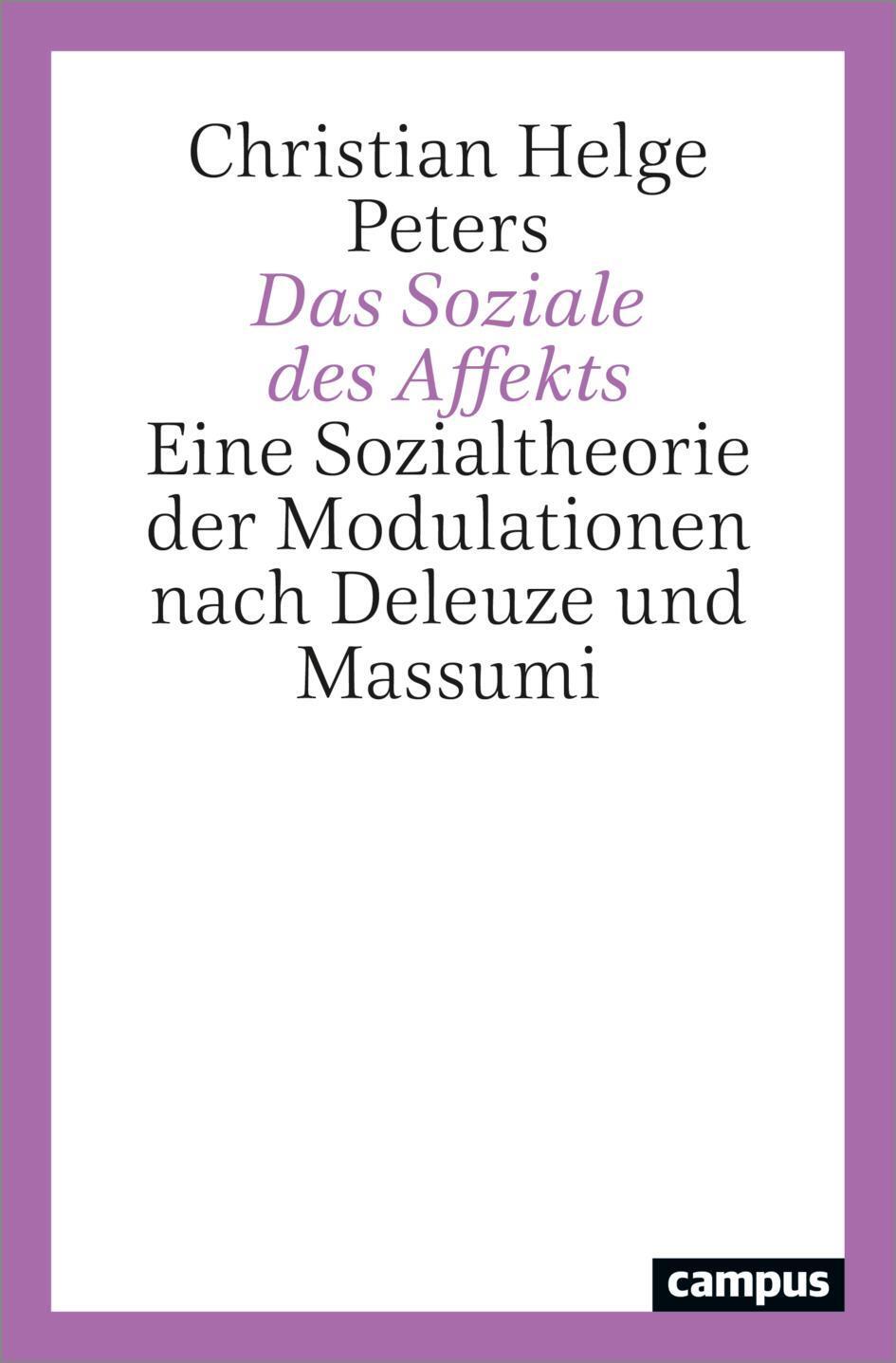 Thumbnail - Das Soziale Des Affekts Christian Helge Peters
