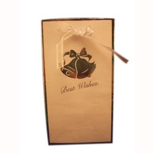 64 paper gift favor bags  ribbon wedding bells design ideal for candy favors