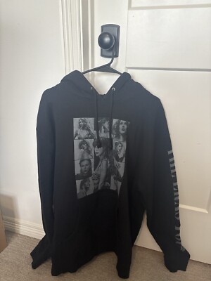 LARGE Taylor Swift Eras Tour Black Hoodie W/ Gray Letters