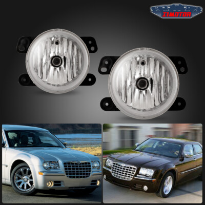 For Chrysler 300 05-11 Factory Replacement Lamps Fog Lights Halogen Clear Lens
