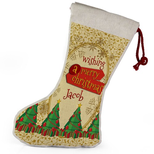 Personalisierte Baumdekoration Geschenk beliebiger Name Weihnachtsstrumpf Geschenk 9 - Bild 11 von 22