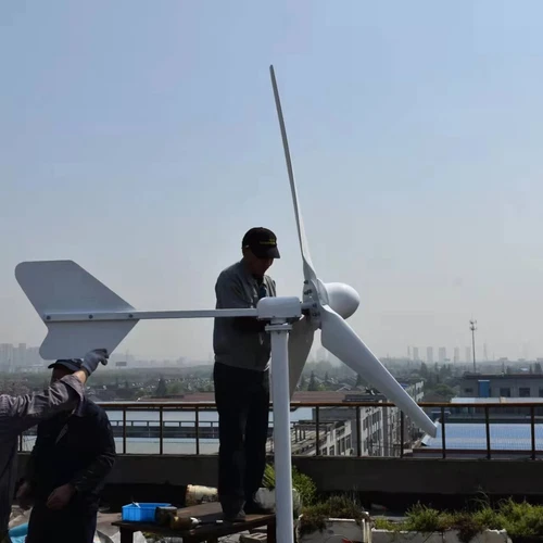 3000W Horizontale Windkraftanlage Komplett Windgenerator mit Hybrid Laderegler - Bild 3 von 21