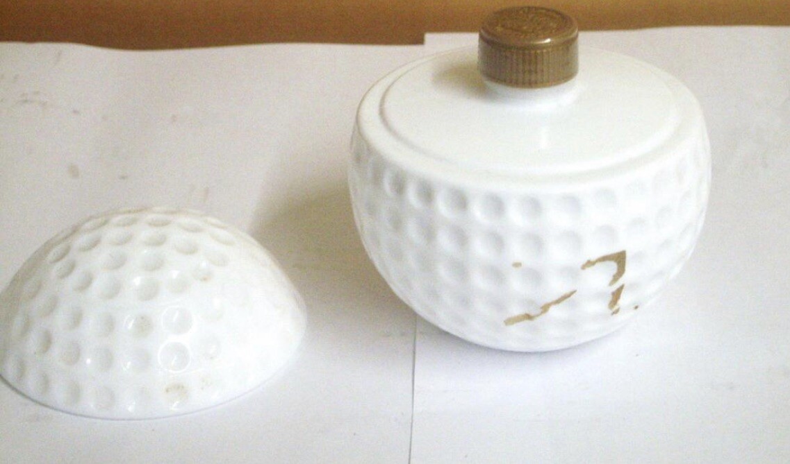 Empty) Nikka Whisky Pottery Golf Ball Bottle Limited Rare Vintage