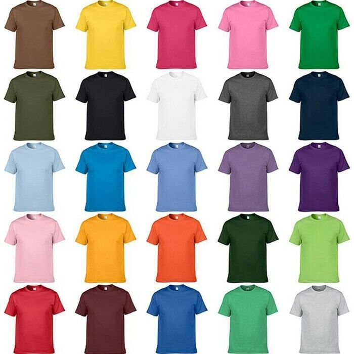 (12 PACK) FACTORY DEFECTS GILDAN Plain T Shirts Mix Colors WORK T Shirts S-5XL
