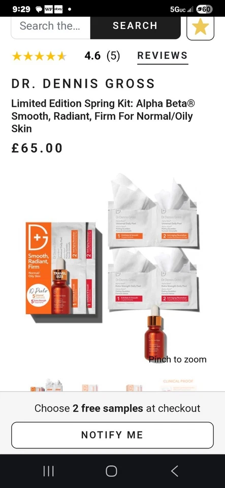 Dr. Dennis Gross Radiente Suave, Firme 1 P Mascarillas + VITAMINA C Suero Firme y Brillante Foto 3 de 4