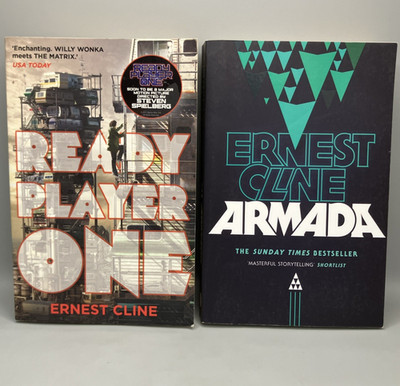 Ernest Cline Ready Player One and  Armada 2 Paperback Book Bundle