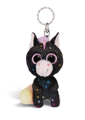 NICI Schlüsselanhänger GLUBSCHIS Einhorn Vita-Mi 9cm Schwarz Plüsch Rucksack
