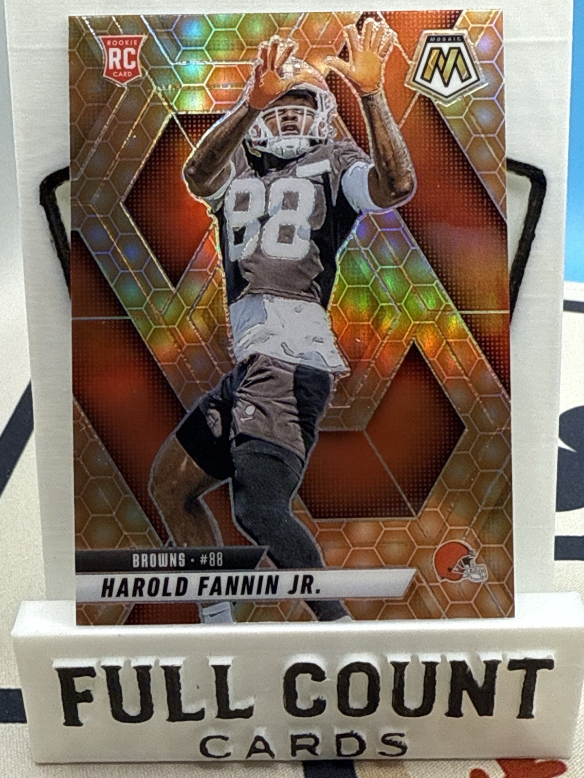 2025 Panini Mosaic Harold Fannin Jr Honeycomb RC #384 – Browns SSP