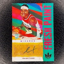 ISAIAH TODD #01/99 Rookie Fresh Paint RUBY Auto 2021-22 Court Kings Card WIZARDS