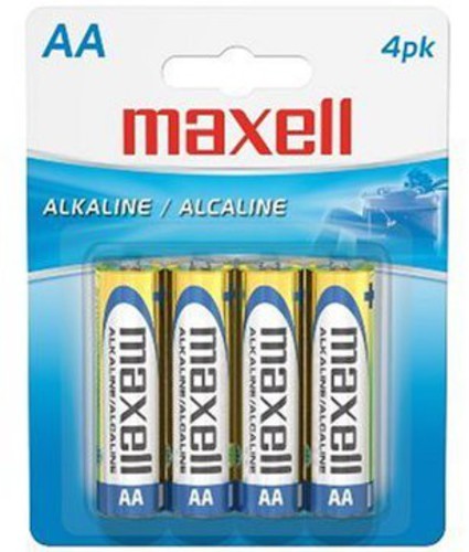 Maxell 723465 LR6 4BP AA 1.5V Alkaline Battery Long Lasting 4 Pack [New Batterie