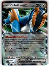 Pokemon ME04: Chaos Rising Card #64 Cobalion ex Double Rare