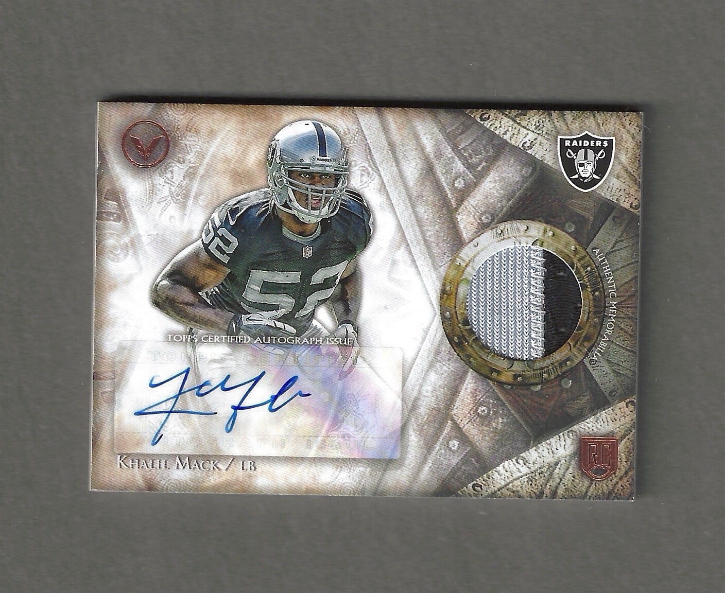 2014 Topps Valor Khalil Mack RC Auto