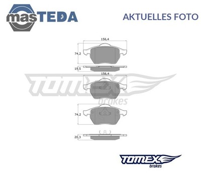 TX 12-12 SATZ BREMSBELÄGE BREMSKLÖTZE VORNE TOMEX BRAKES NEU OE QUALITÄT
