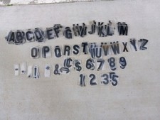 Large Lot 237 pc 5" Marquee Sign Letters Incomplete Set Alphabet, Numbers