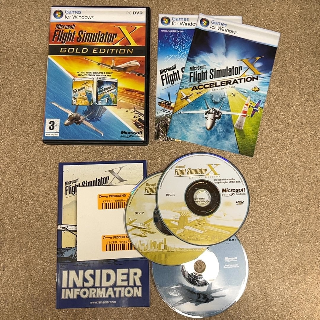 Microsoft® Flight Simulator X Gold Ed. (Windows XP / Vista) [S-Grade, Complete]
