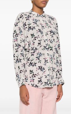 Isabel Marant Etoile Damen Catchell Blumenmuster Ecru Hemd Größe M 38