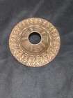 Vintage Brass or Bronze Ornate Ceiling Canopy Cap 4.75" D — photo 1