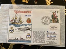 Rear Admiral E R Anson special signed Official Navy cover