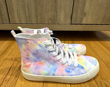 Art Class Sneakers Girls NEW Tie-Dye High-Top Canvas Lace Up Youth Size 5
