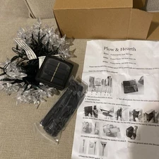 Plow & Hearth Star Solar  multi String Lights With Warm White LEDs PRICE IS FOR