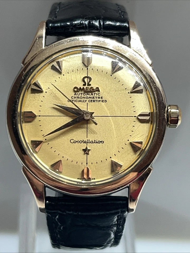 Mens Vintage Rose Gold Capped Omega Constellation Automatic Wind Wrist Watch - Image 2 of 4