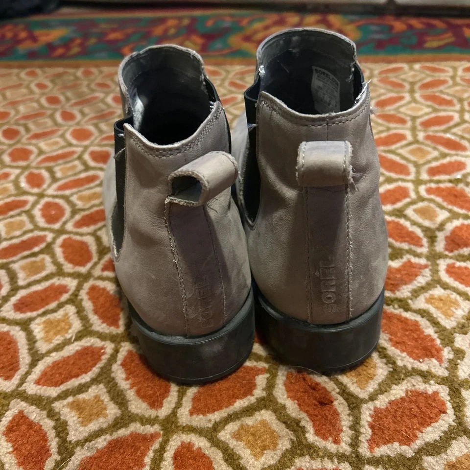 Bota Chelsea Sorel Gris Emelie II Impermeable Mujer Talla 11 Foto 4 de 4