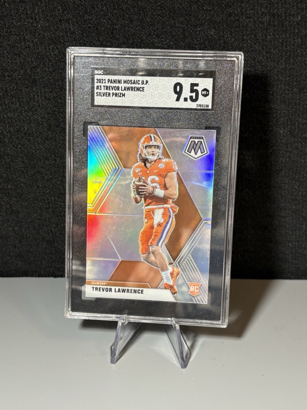 2021 Panini Mosaic Draft Picks - Trevor Lawrence #3 Silver (RC)