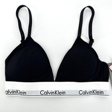 Image of Calvin Klein Modern Cotton Lightly Lined Triangle Bralette QF5650 Loungewear