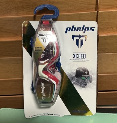 #ad Michael Phelps XCEED Swim Goggles Competition Titanium Mirrored Lens Unisex $150.00