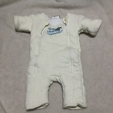 Baby Merlin's Magic Sleepsuit Small Ivory Swaddle Transition 12-18Lbs 3-6
