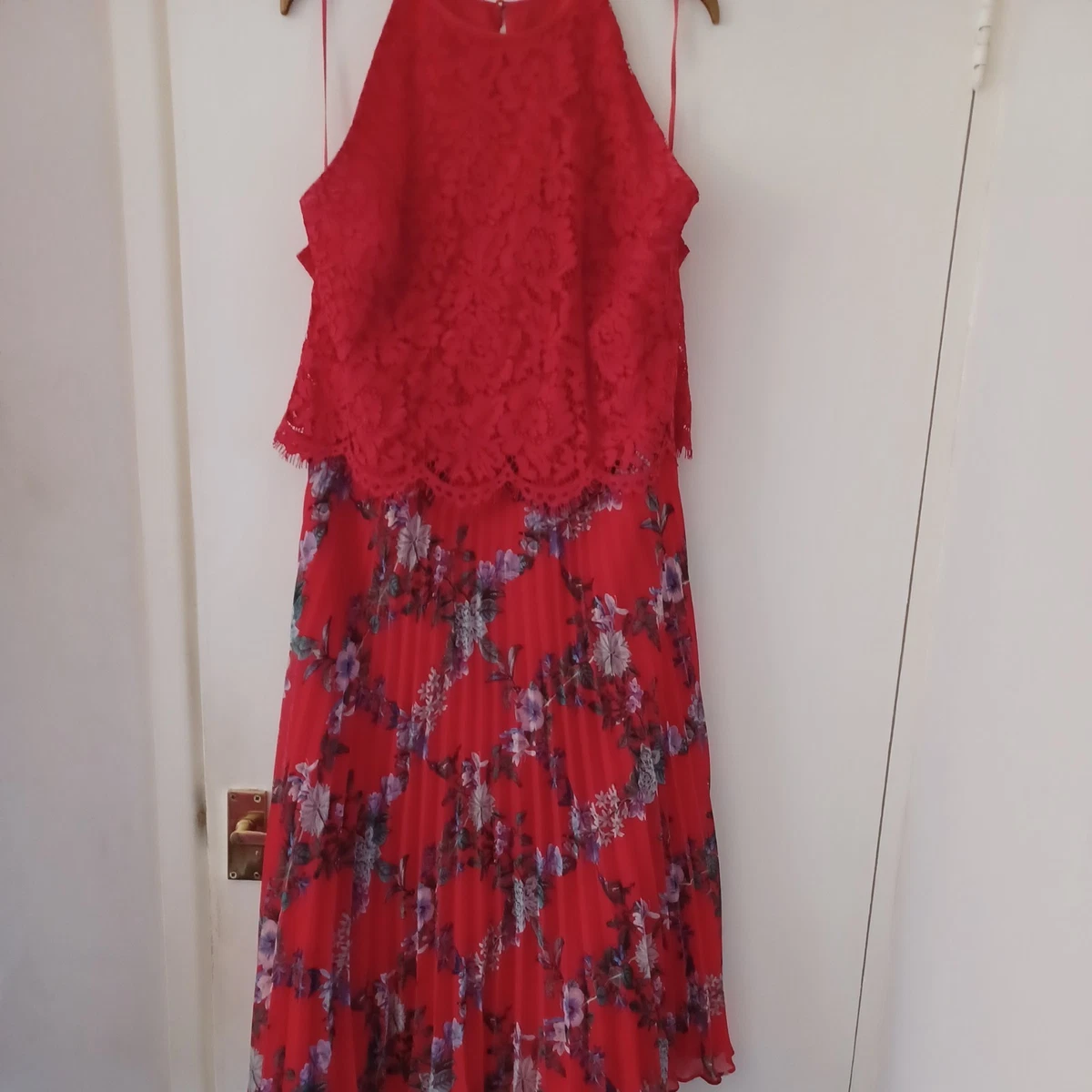 strapless open back dress Dark Red Sheath Midi Dress XS main image 0
